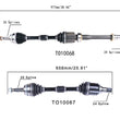 Front Left & Right CV Axles For 2012-2017 Toyota Camry 2.5L No Hybrid Models