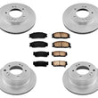 Front & Rear Brake Rotors + Ceramic Brake Pads for KIA Sorento 6PC Kit 2003-2006