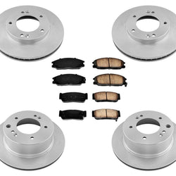 Front & Rear Brake Rotors + Ceramic Brake Pads for KIA Sorento 6PC Kit 2003-2006