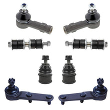 Upper & Lower Ball Joints Outer Tie Rods Sway Bar Links for Honda Prelude 88-91
