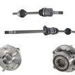 Ejes CV delanteros y cojinetes de cubo de rueda Tracción delantera para Ford Taurus 3.5L 10-17