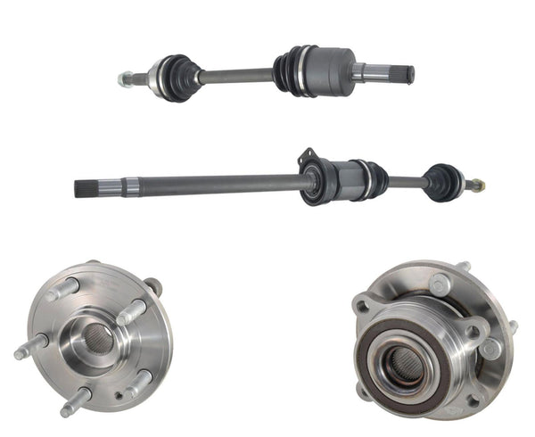 Ejes CV delanteros y cojinetes de cubo de rueda Tracción delantera para Ford Taurus 3.5L 10-17