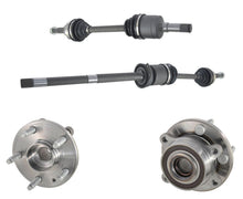 Front CV Axles & Wheel Hub Bearings for Ford Taurus 3.5L All Wheel Drive 09-17
