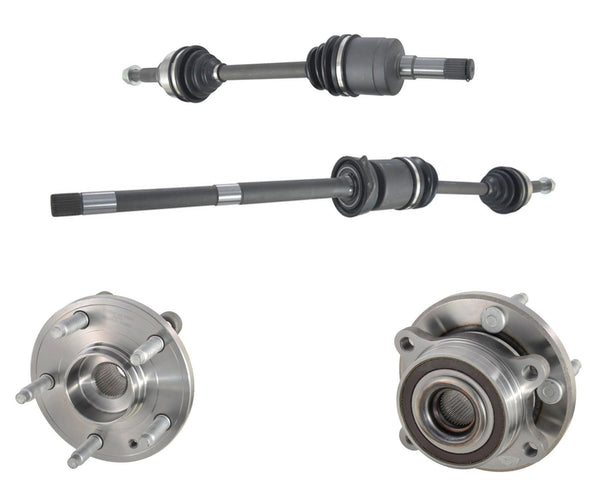 Ejes CV delanteros y cojinetes de cubo de rueda para Ford Taurus 3.5L con tracción total 09-17