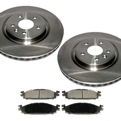 11-19 Ford Explorer 325MM 12 51/64 Rotores de freno delantero estándar y pastillas de cerámica