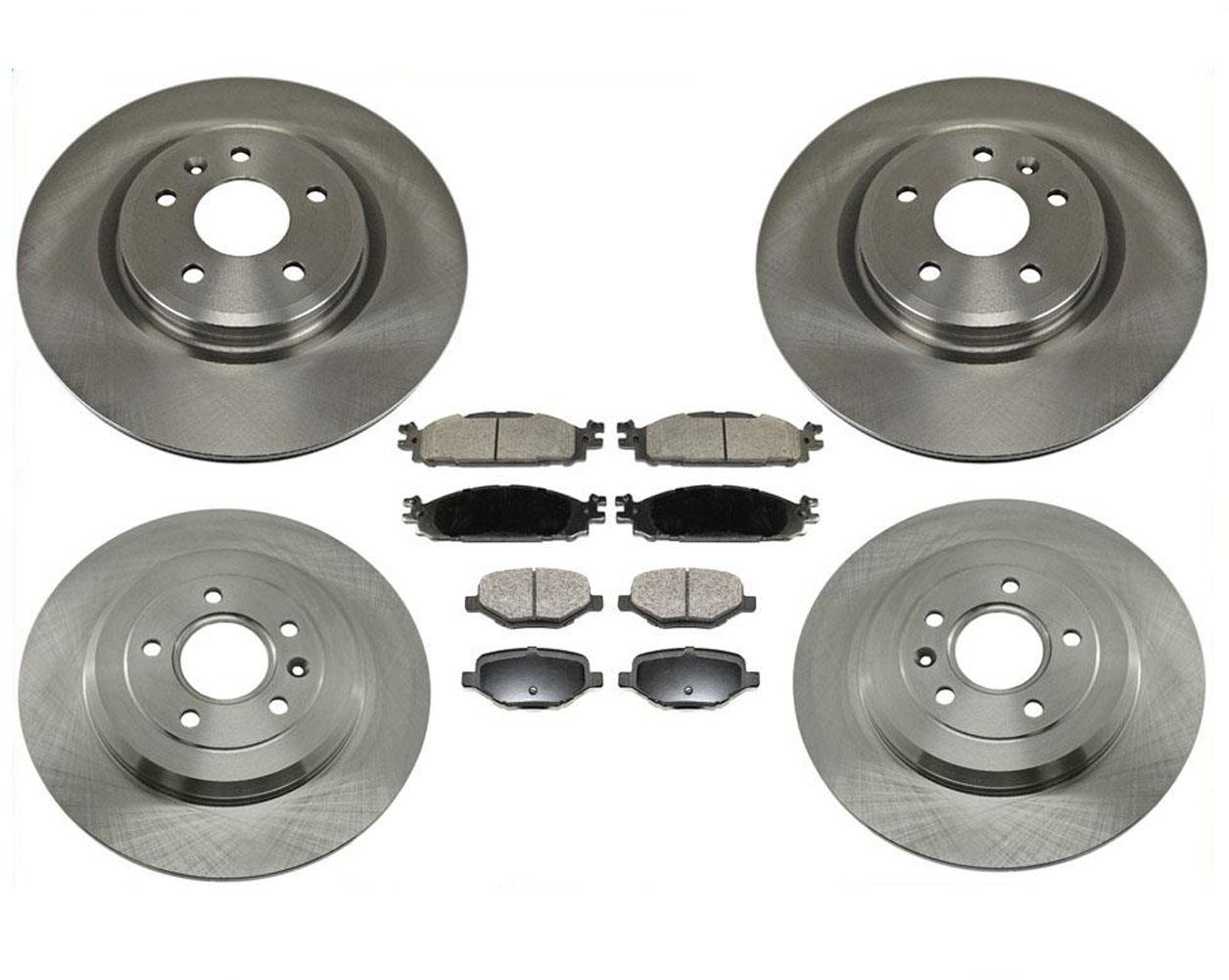 Standard Front & Rear Brake Rotors & Ceramic Pads For 2011-2019 Ford Explorer