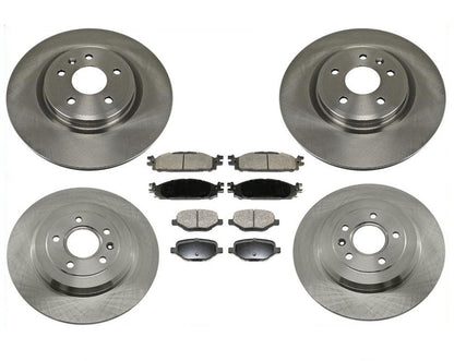 Standard Front & Rear Brake Rotors & Ceramic Pads For 2011-2019 Ford Explorer