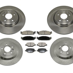 Rotores de freno delanteros y traseros estándar de 325 mm y pastillas de cerámica para Explorer 11-19