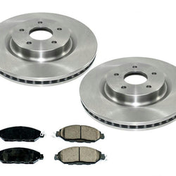 Front Brake Disc Rotors Ceramic Disc Brake Pads For 2013-2019 Nissan Pathfinder