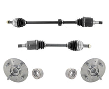 Front CV Axles and Wheel Hub Bearing for 01-05 Honda Civic 1.7L Automatic Trans