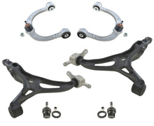 Brazos de control delanteros superiores e inferiores y rótulas para Mercedes Benz R350 06-12, 14 piezas