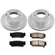 Rotores de freno trasero izquierdo y derecho y pastillas de cerámica traseras para Kia Sorento 2003-2006