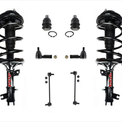 Front Struts Links Tie Rods Kit for 04-06 Santa Fe Automatic Trans 4 Wheel Drive