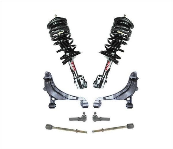 For 91-94 Dodge Voyager V6 3.0 3.3L Coil Springs Struts Low Control Arms Tie Rds