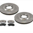 Rotores de freno de disco delantero y pastillas de cerámica delanteras para Honda Passport 96-01, kit de 3 piezas