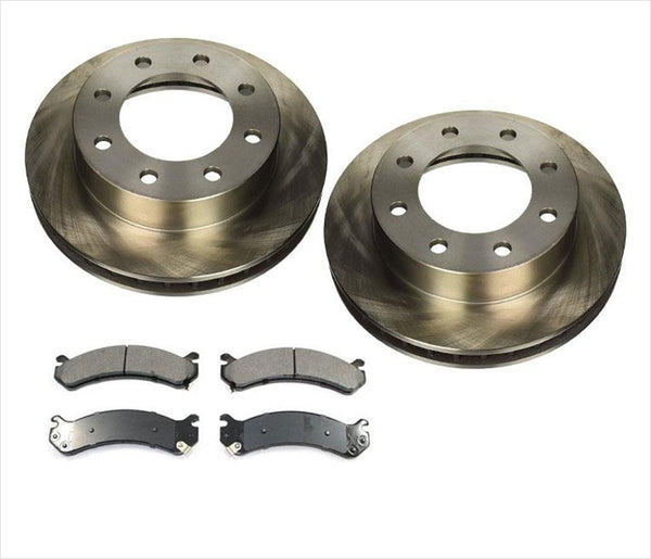 Fits For 99-2004 Silverado 2500 00-13 XL 2500 Front Brake Rotors & Ceramic Pads