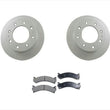 Fits For 03-09 GM Hummer H2 8 Stud Front Rotors and Ceramic Pads 3pc Kit