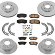 Front & Rear Disc Brake Rotors and Ceramic Pads for Kia Optima 2.4L 4 Cyl. 07-10