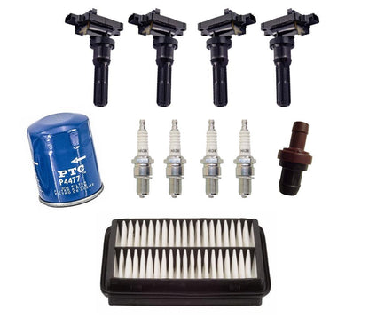 Bobinas de encendido directo + bujías + filtros para Suzuki Aerio 2.3L 04-07