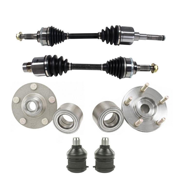 Rodamientos de buje y rótulas de eje delantero para Ford Escape Automatic Trans. 01-12
