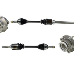 Front Wheel Hub Bearings & CV Axles Fits Nissan Rogue 08-13 All Wheel Drive