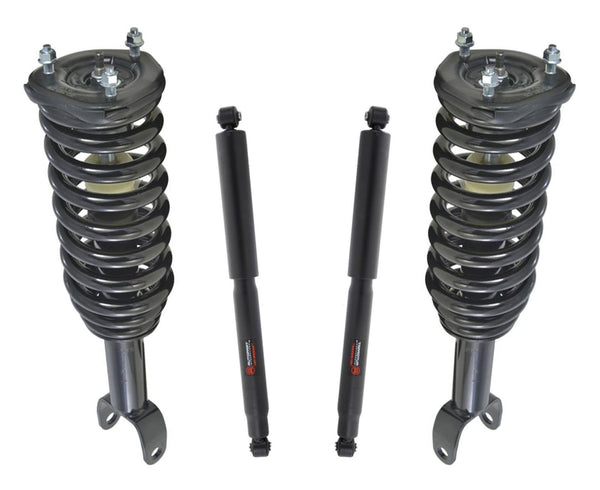 Se adapta a amortiguadores de resorte helicoidal delantero y amortiguadores de montaje Rr para Dodge Dakota 05-09 con tracción en las 4 ruedas