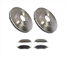 (2) Front Brake Rotors & Ceramic Pads for Ford Mustang 4.0L 2005-2010