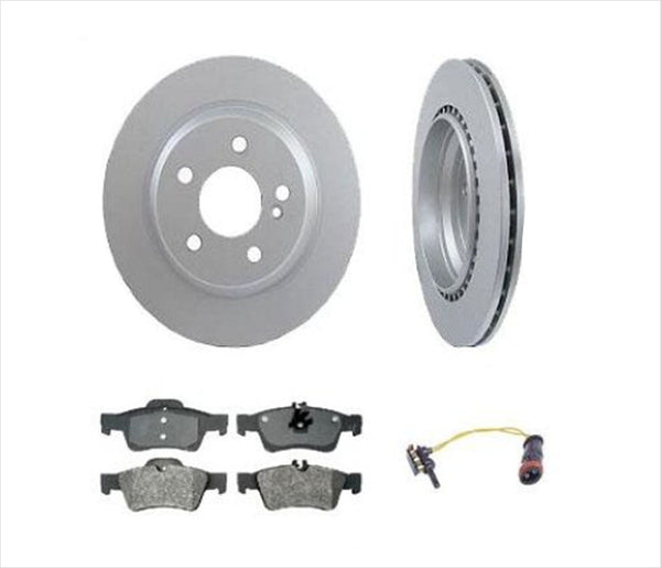 Fits For Mercedes Benz 03-06 S430 S500 4Matic Rear Brake Rotors & Pads Sensors