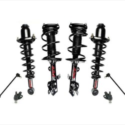 Para 09-13 Toyota Matrix con tracción delantera, kit completo de puntales de resorte helicoidales, 8 piezas