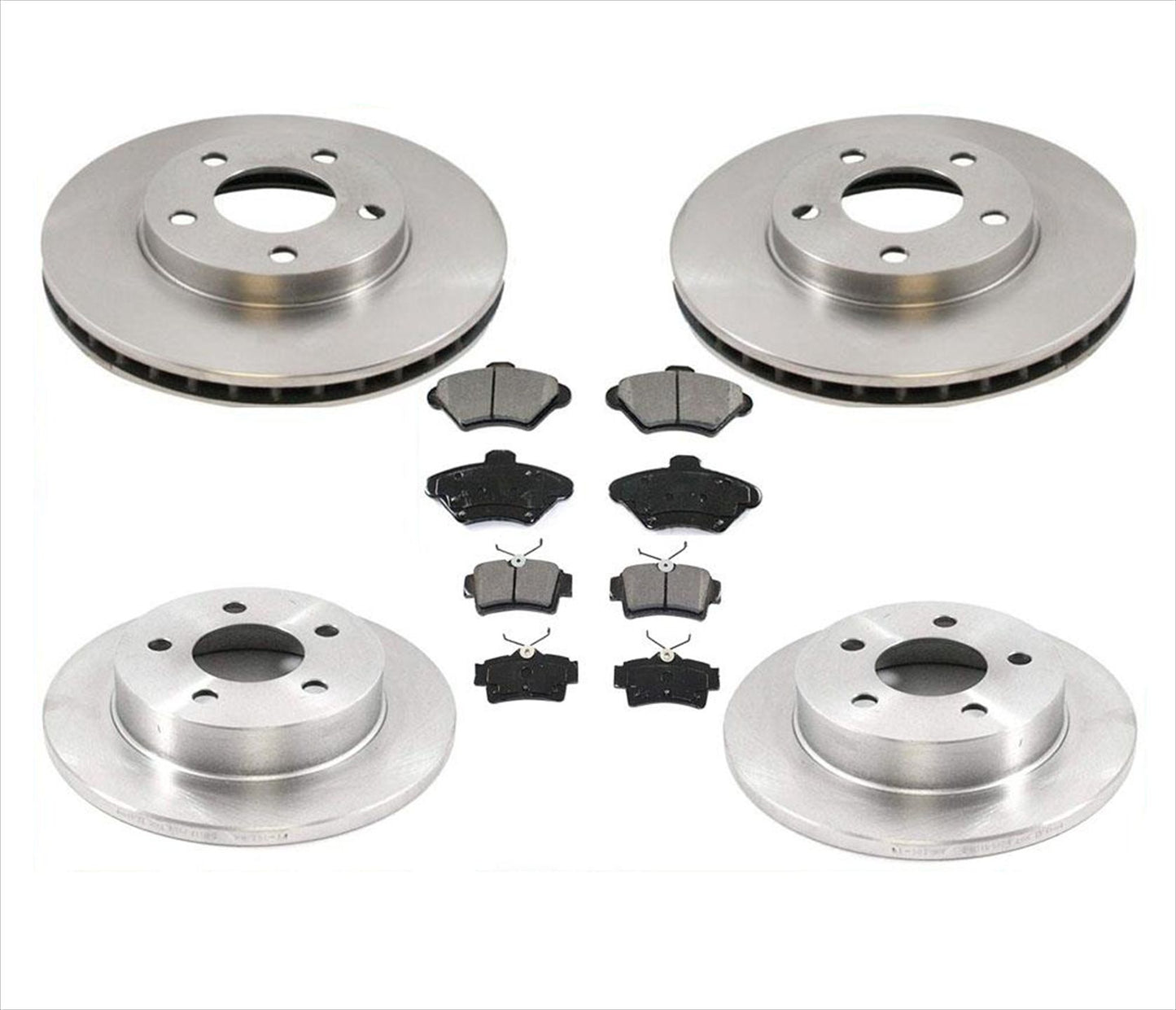 Rotores de freno delantero y trasero y pastillas de freno de cerámica para Ford Mustang 1994-1998, 6 piezas