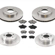 Rotores de freno delantero y trasero y pastillas de freno de cerámica para Ford Mustang 1994-1998, 6 piezas