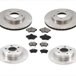 Rotores de freno delantero y trasero y pastillas de freno de cerámica para Ford Mustang 1994-1998, 6 piezas