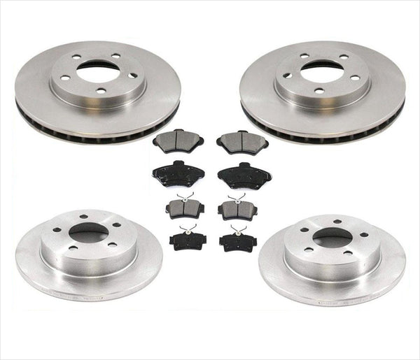 Rotores de freno delantero y trasero y pastillas de freno de cerámica para Ford Mustang 1994-1998, 6 piezas