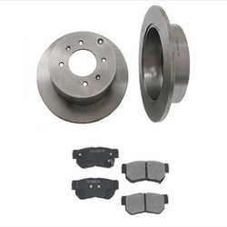 Rear Brake Rotors Pads Fits For Front Wheel Drive 05-09 Tucson 05-10 Sportage