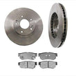 Rear Disc Brake Rotor With Ceramic Rear Pads Fits 06-09 Sonata 2.4L