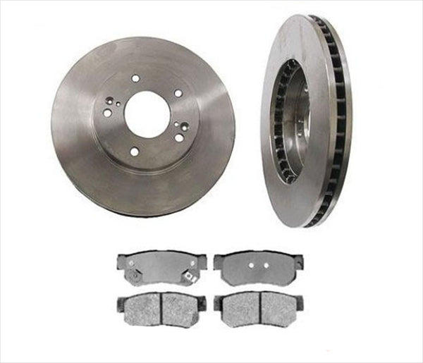 Rear Disc Brake Rotor With Ceramic Rear Pads Fits 06-09 Sonata 2.4L