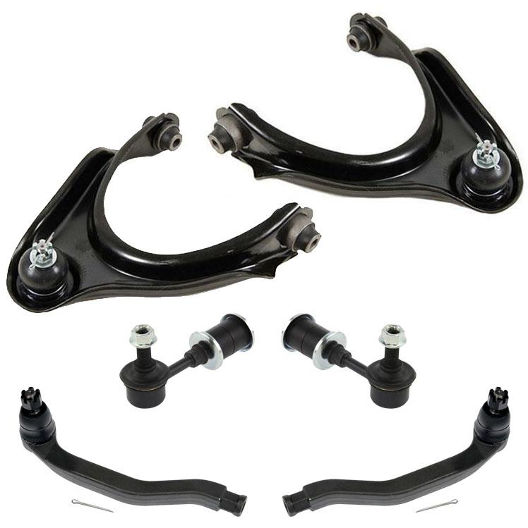 Upper Control Arms Tie Rods Sway Bar Links 6PC Kit for Honda Prelude 1997-2001