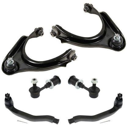 Upper Control Arms Tie Rods Sway Bar Links 6PC Kit for Honda Prelude 1997-2001