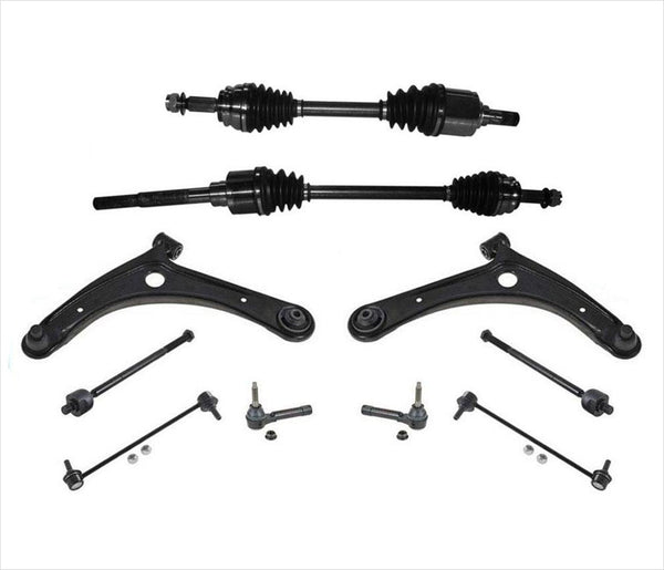 Ejes delanteros y brazos de control 8 piezas para Jeep Compass 4 ruedas motrices automáticas 07-12