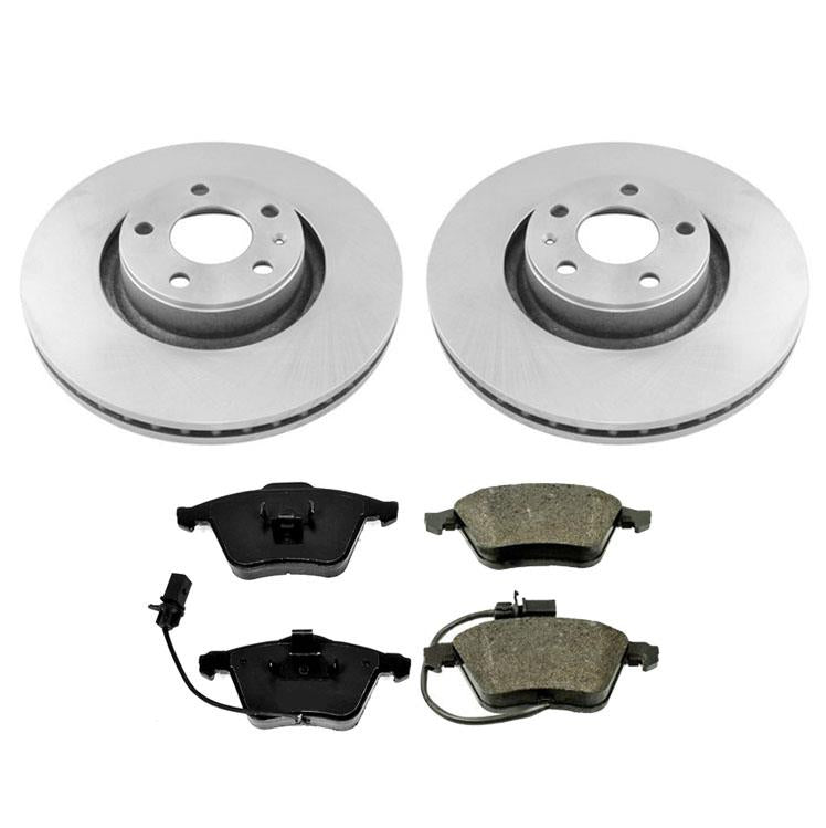 Front 321MM Brake Rotors Rotor & Ceramic Pads Pads for Audi A6 2006-2011
