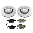Front 321MM Brake Rotors Rotor & Ceramic Pads Pads for Audi A6 2006-2011