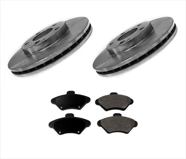 Front Brake Rotors & Ceramic Brake Pads for a Ford Mustang 1994-1998