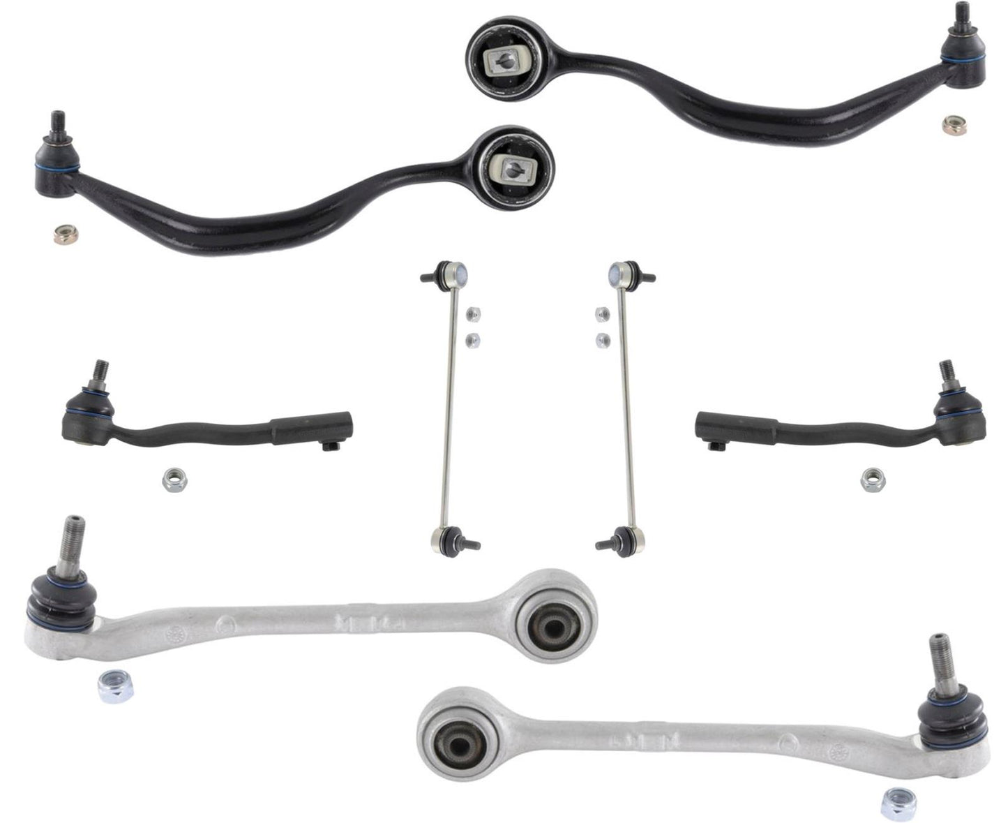Para BMW E38 1995-2001, kit de suspensión y dirección de brazo de control de 8 piezas