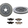 REAR Disc Brake Rotor-Prem E Coated Rear With Ceramic Pads REAR