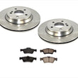 For 2003-2006 Mercedes Benz S430 S500 4Matic REAR Brake Rotors & Ceramic Pads