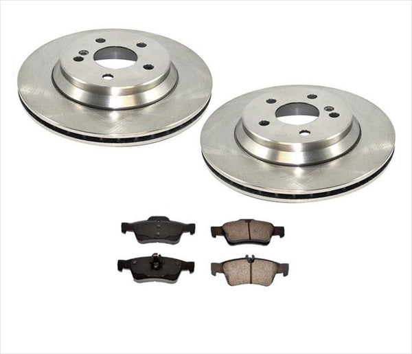 For 2003-2006 Mercedes Benz S430 S500 4Matic REAR Brake Rotors & Ceramic Pads