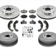 After Pro Date 08/03/95 to 98 Windstar Rotors Pads Rear Brake Drums Shoes 9pc