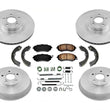 Front Rotors Rear Drums Brake Pads Shoes Springs for Subaru Forester 2.5L 03-08