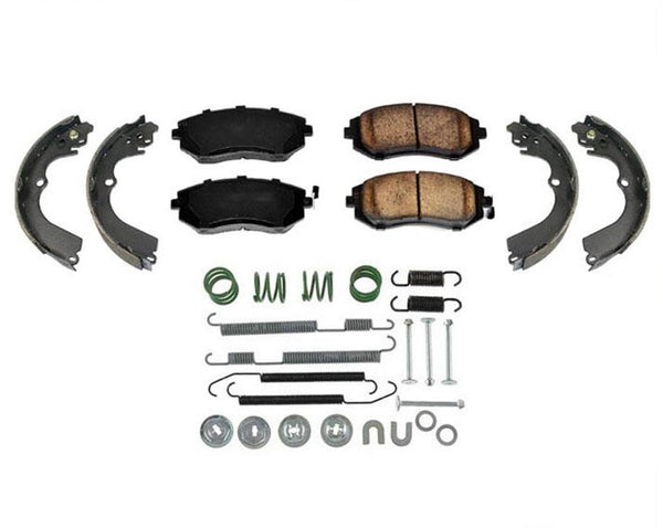 Pastillas de Freno Zapatas Orgánicas Kit de Resorte para Subaru Forester 2.5L 03-08