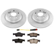 Rear Rotors Brake Pads Sensor for Mercedes-Benz S430 Base Rear Wheel Drive 03-06